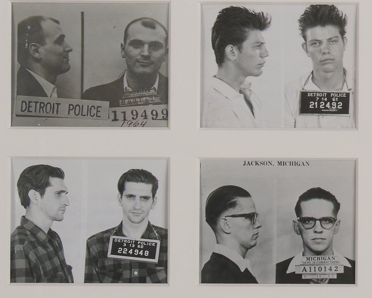 '100 GUYS WHO LOST THEIR WAY ' COLLECTION OF VINTAGE MUGSHOTS