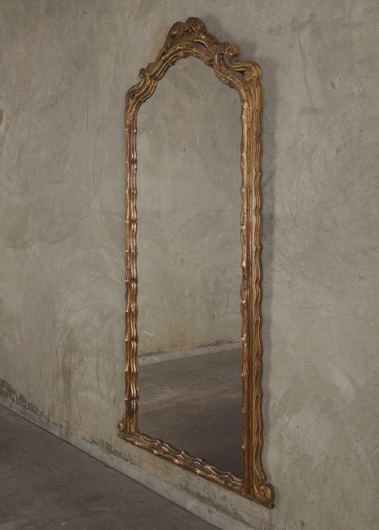 19th C FRAMED DRESSING MIRROR