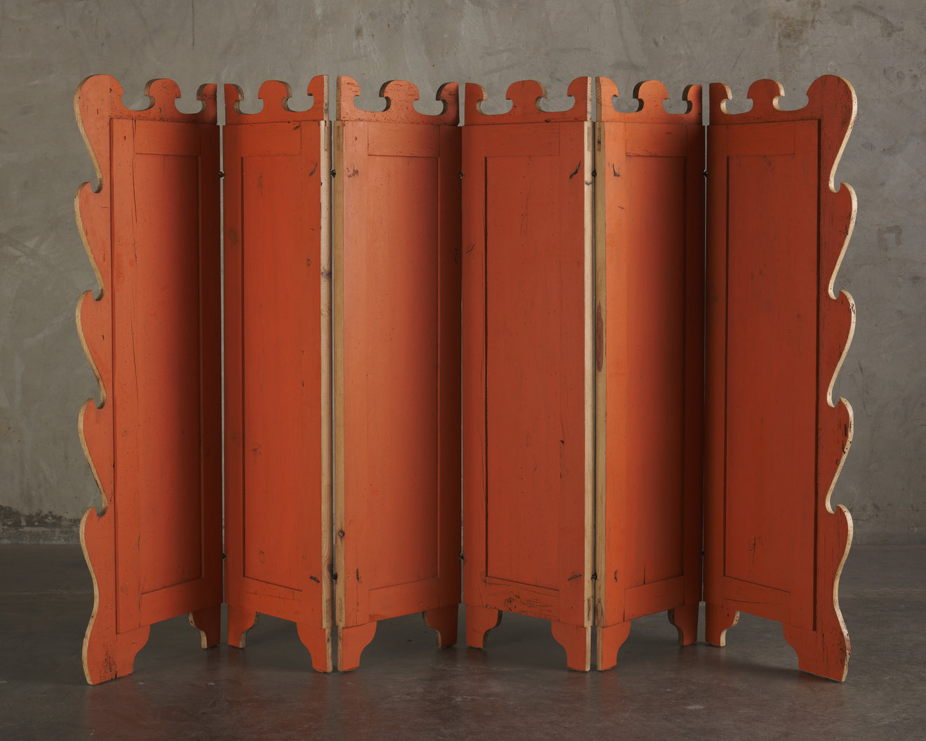6 PANEL POMBAL LINEN FOLDING SCREEN BY MIKE DIAZ