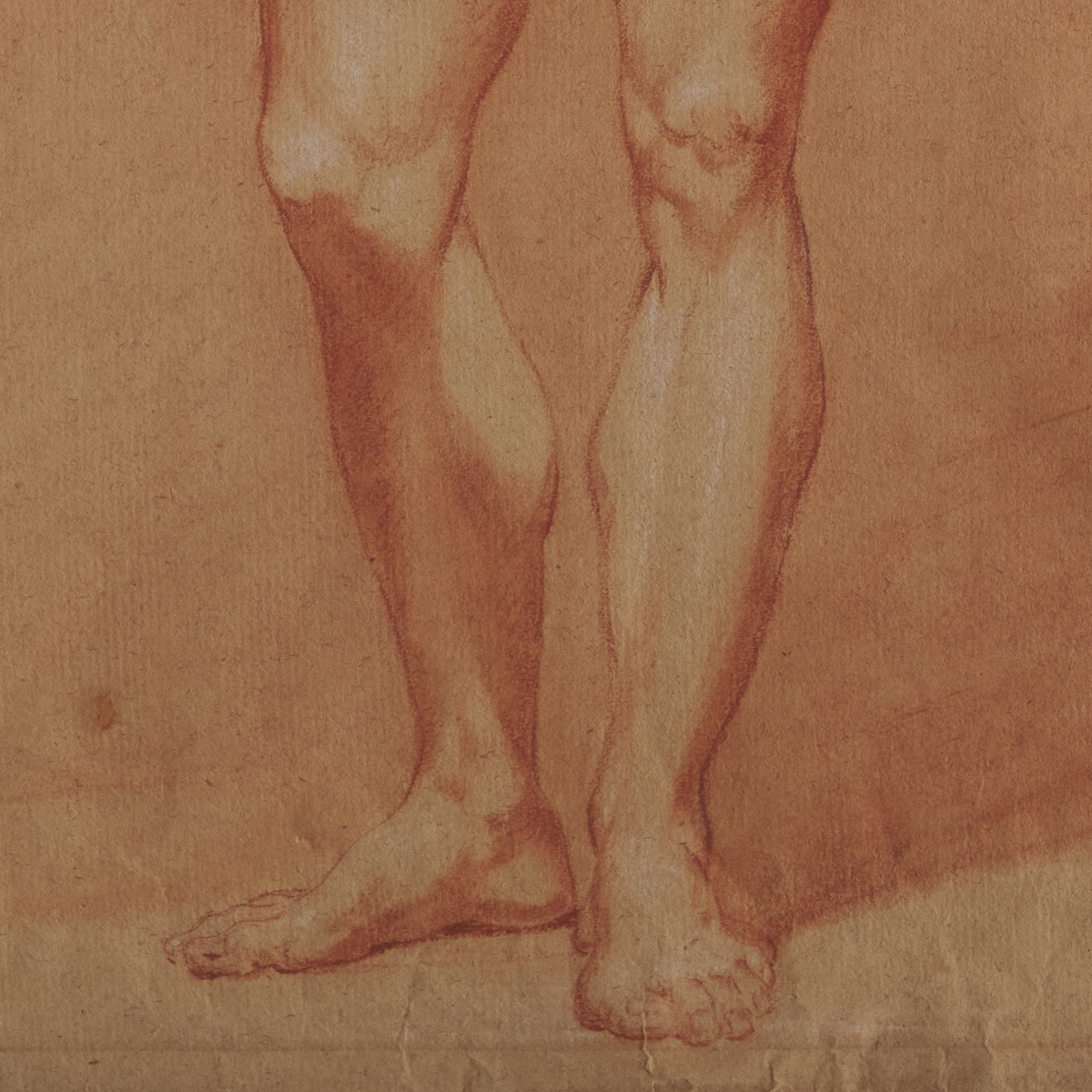 ACADEMIC CHARCOAL OF MAN, Early 20th C