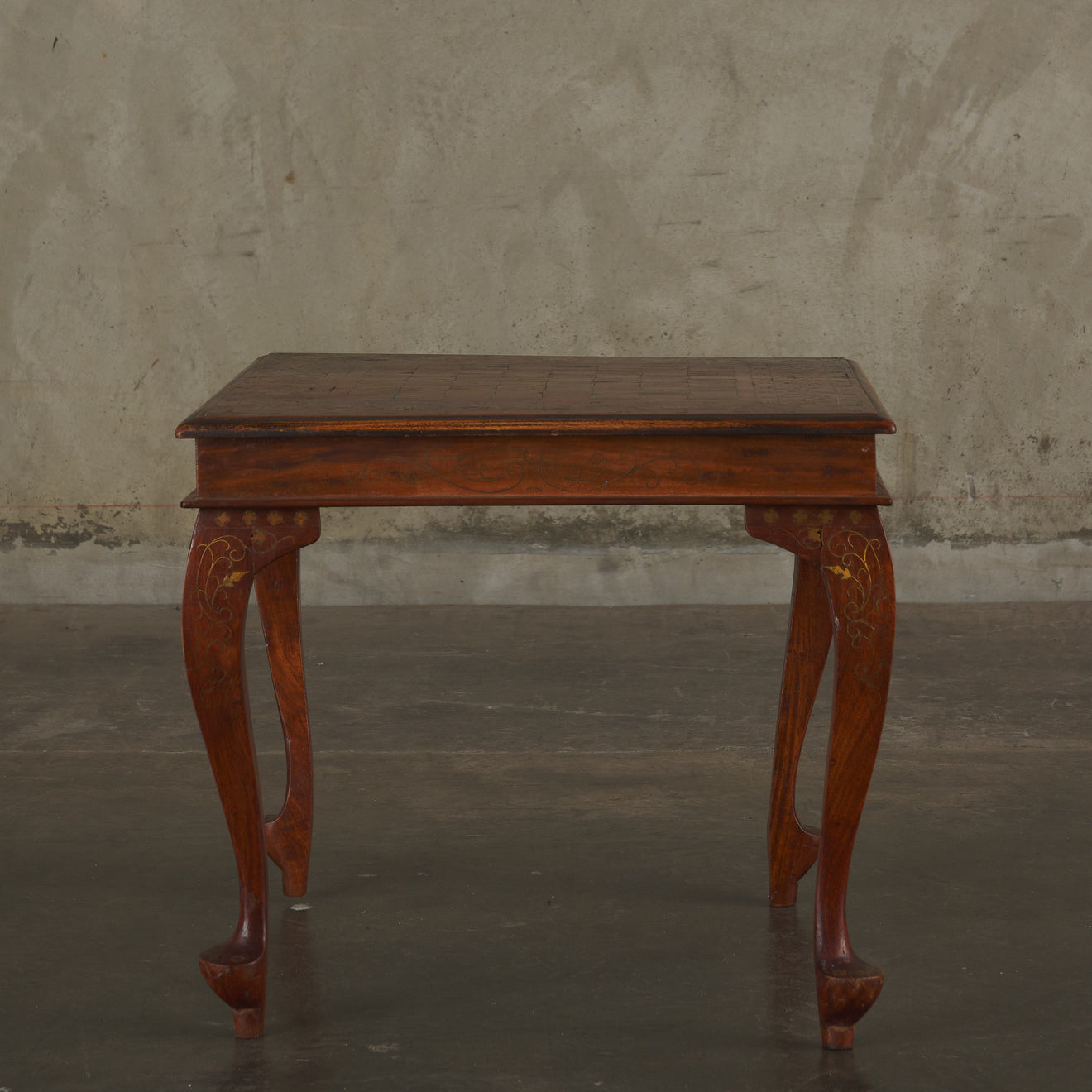 ANGLO INDIAN BRASS INLAID GAMES TABLE