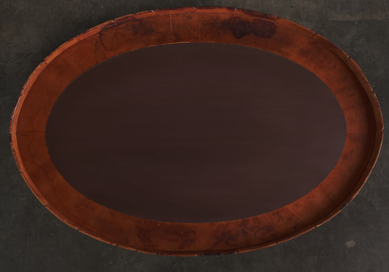 ARTURO PANI LEATHER WRAPPED AND BRASS COFFEE TABLE 1960