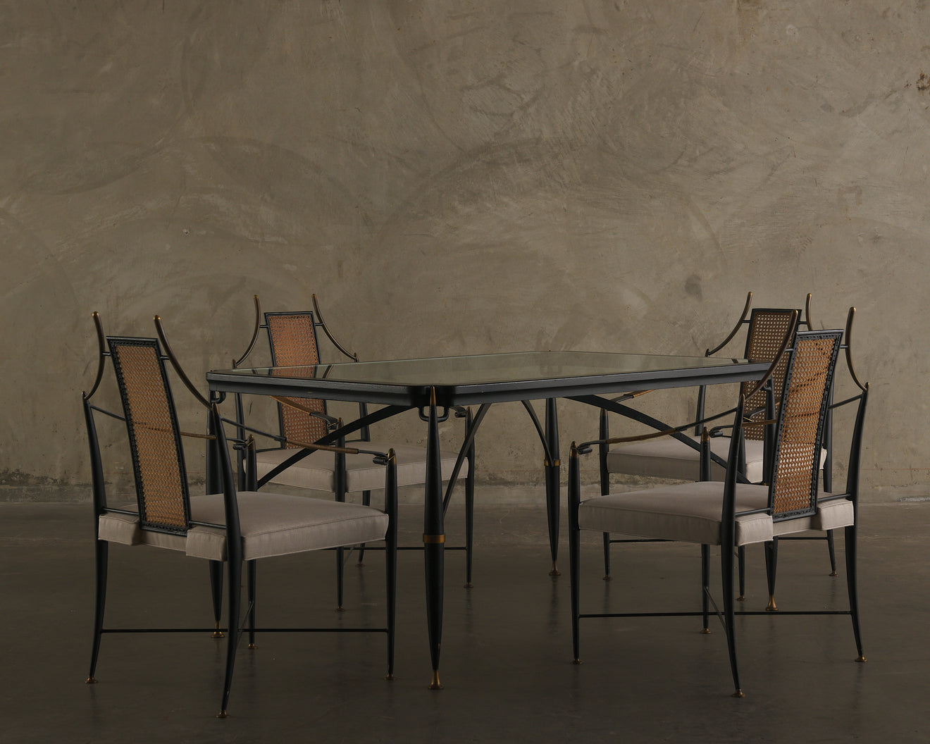 ARTURO PANI FOUR CHAIR DINING SET