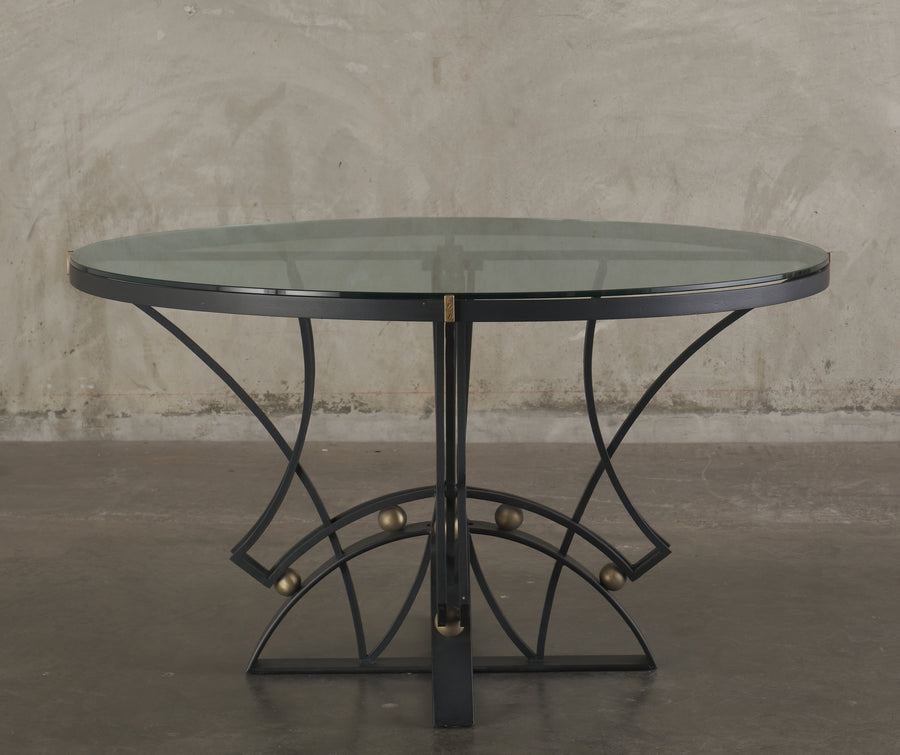 ARTURO PANI (1915-1981) IRON DINING TABLE, c1970