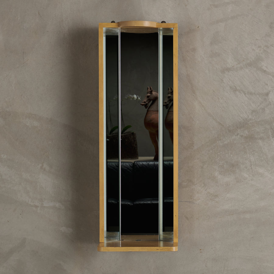 BAUSCH & LOMB WALL HANGING MIRROR, MID 20TH C