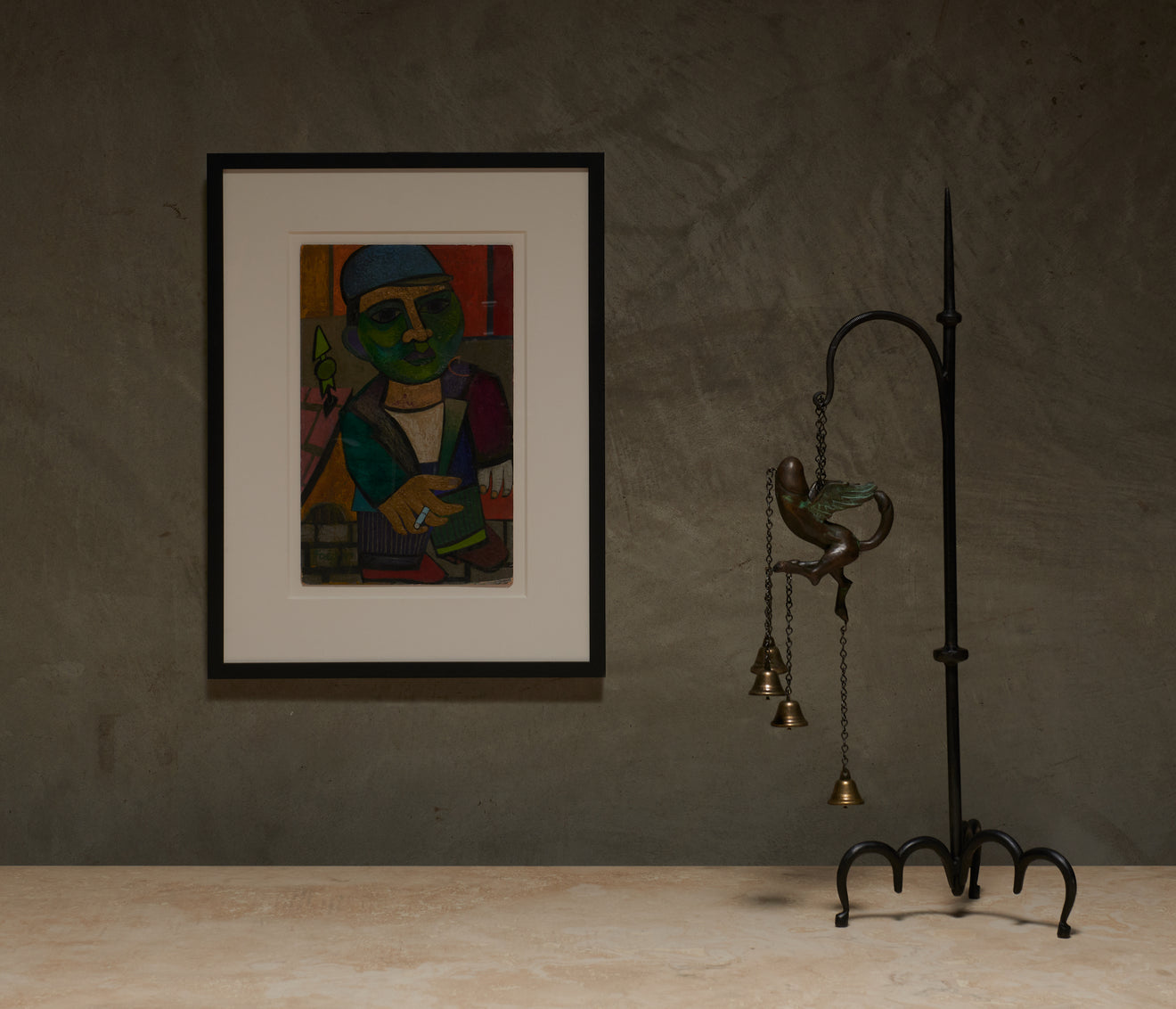 BCW POMPEIIAN CHIME ON STAND