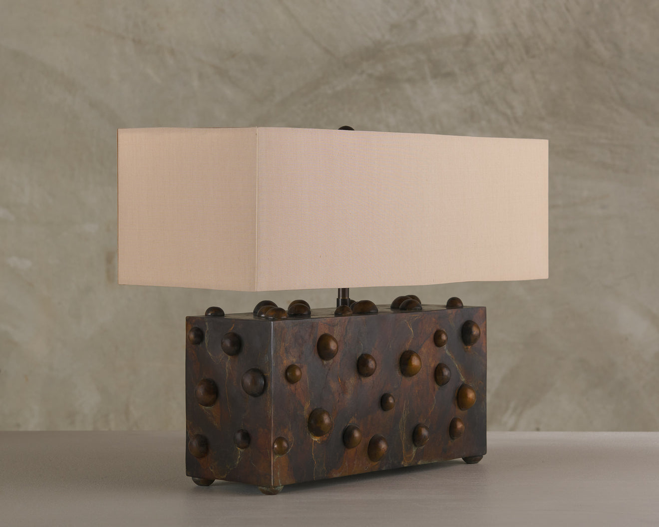 BC WORKSHOP LARGE STUDDED LAMP BY LIKA MOORE
