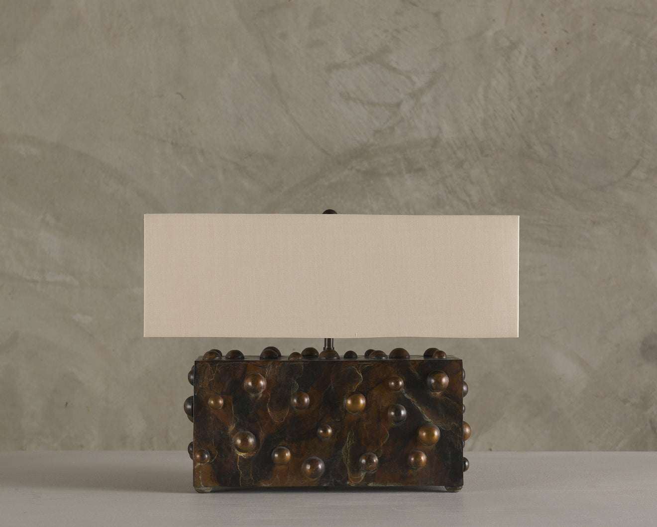 BC WORKSHOP LARGE STUDDED LAMP BY LIKA MOORE