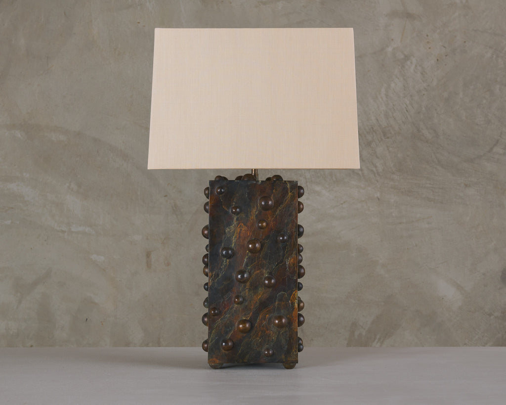 アンティーク長襦袢 狆 BCW MARBLED VERTICAL STUDDED LAMP BY LIKA MOORE – Blackman Cruz