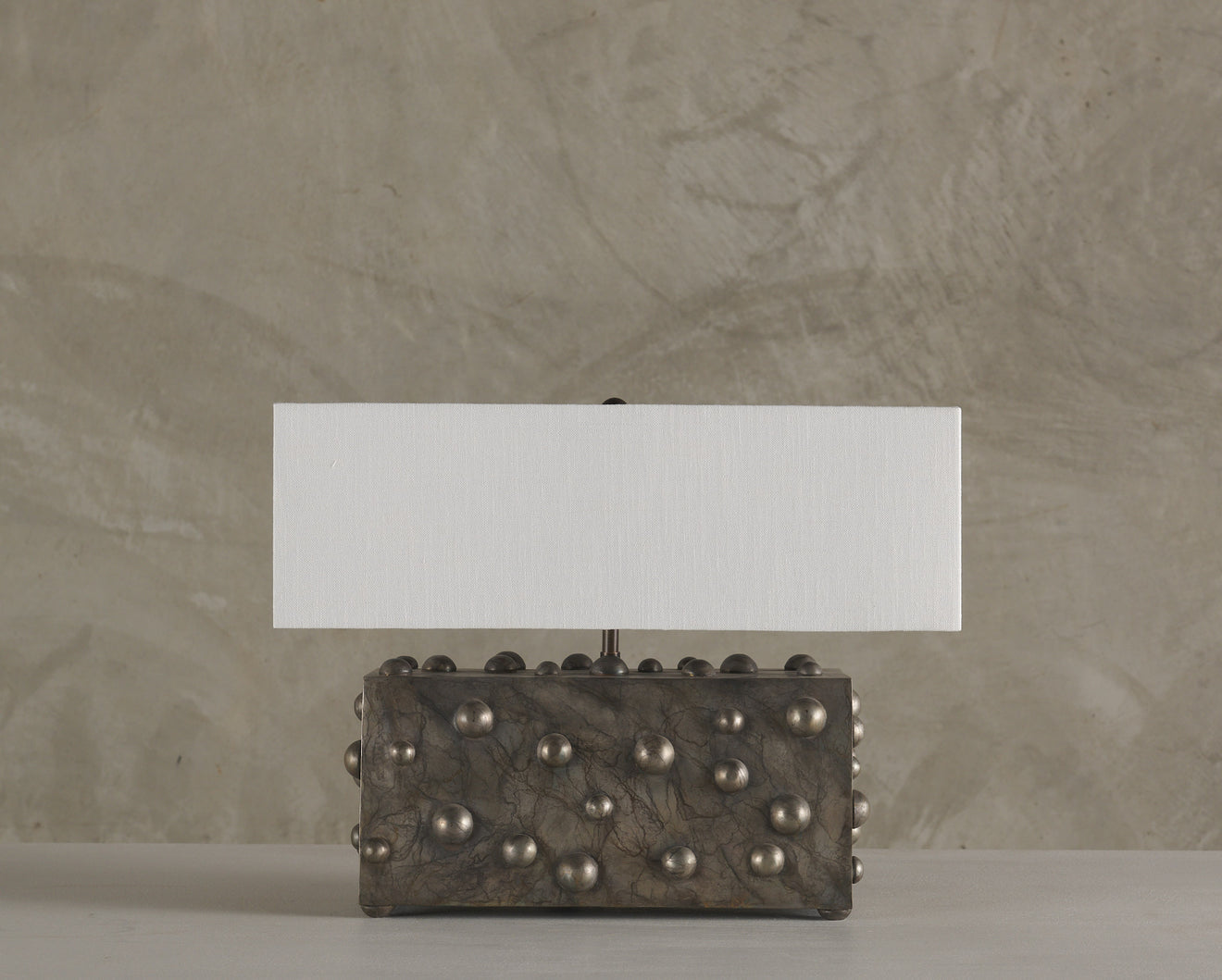BC WORKSHOP LARGE STUDDED LAMP BY LIKA MOORE