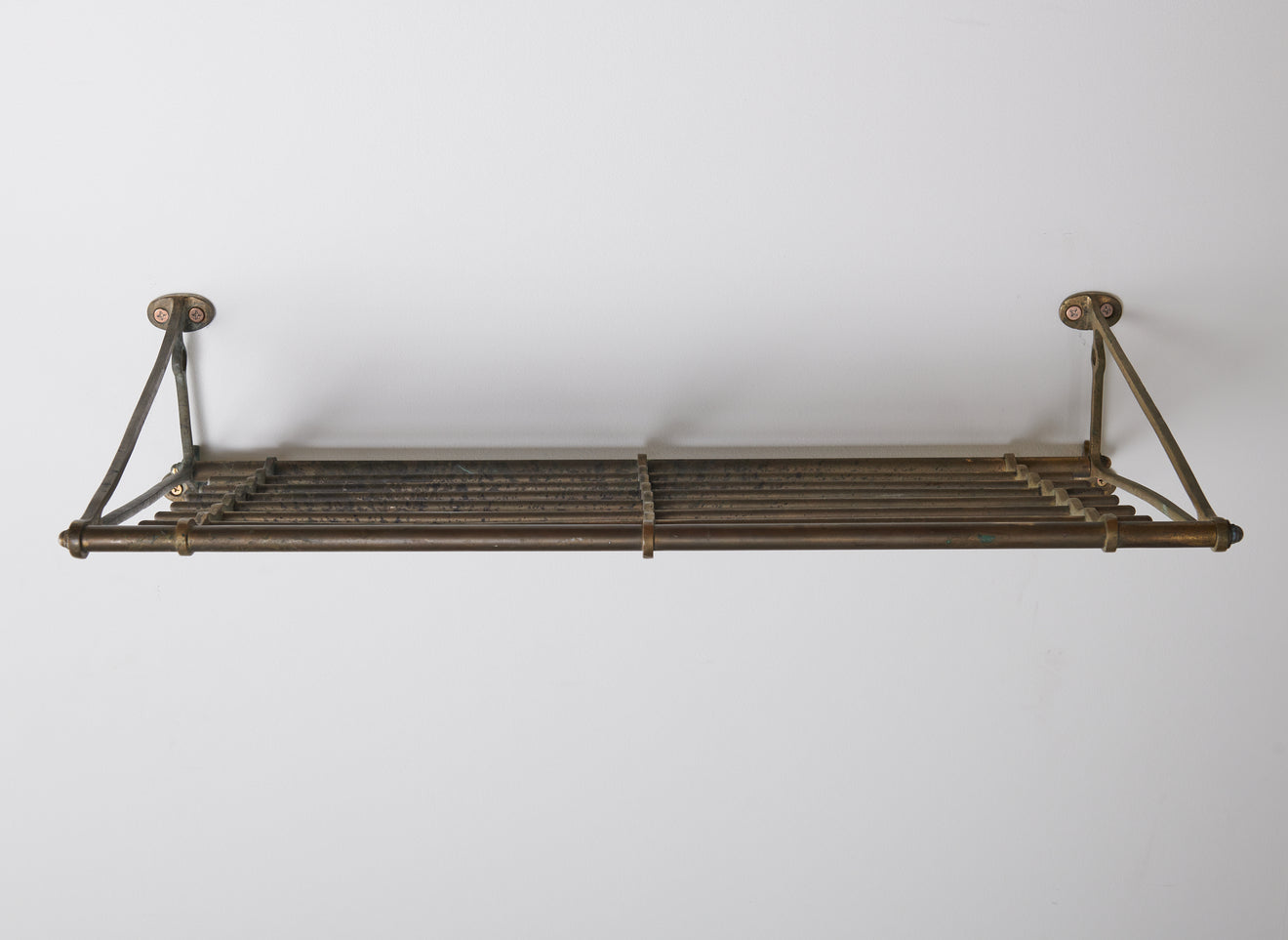 BRASS TRAIN LUGGAGE RACK