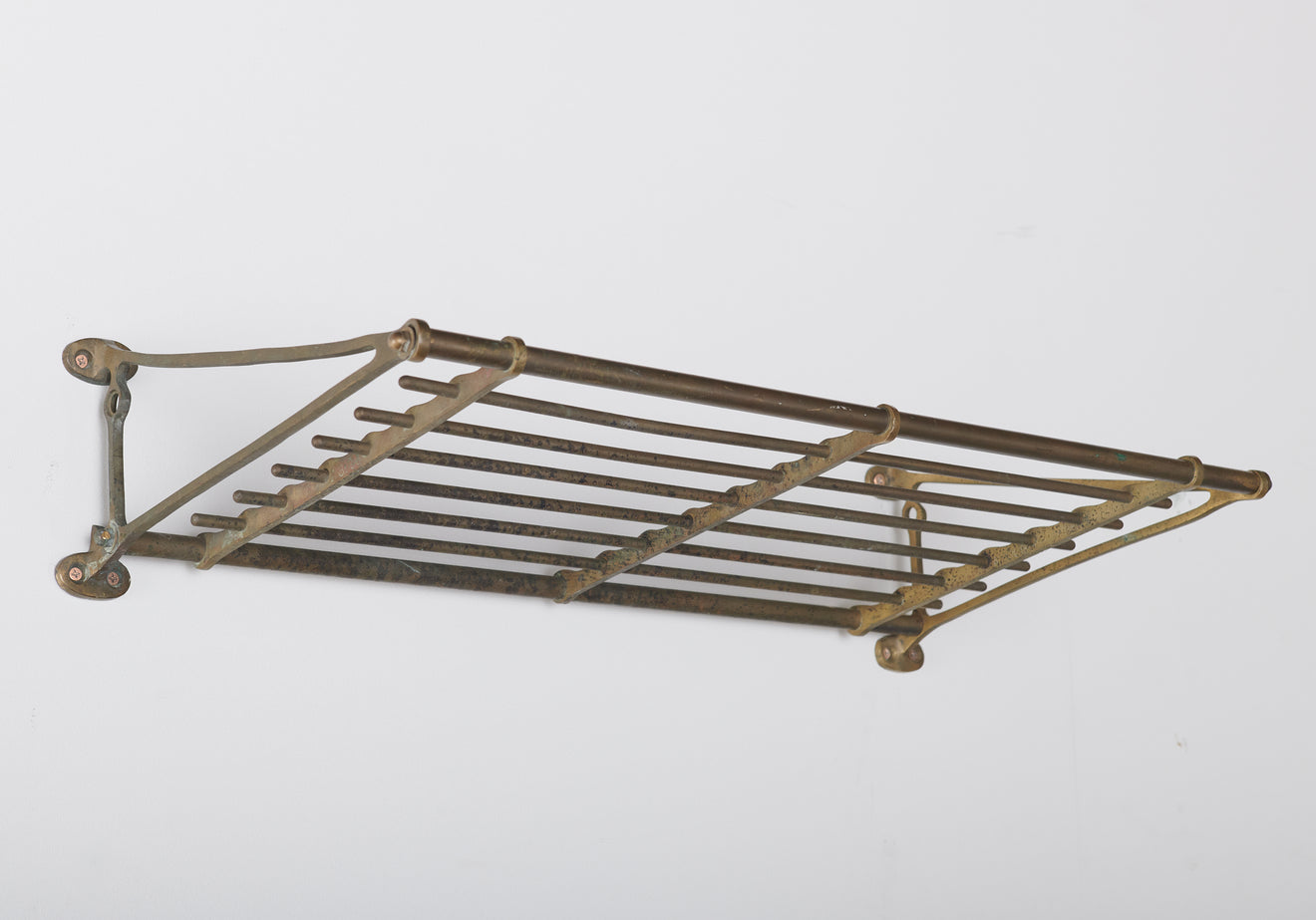 BRASS TRAIN LUGGAGE RACK