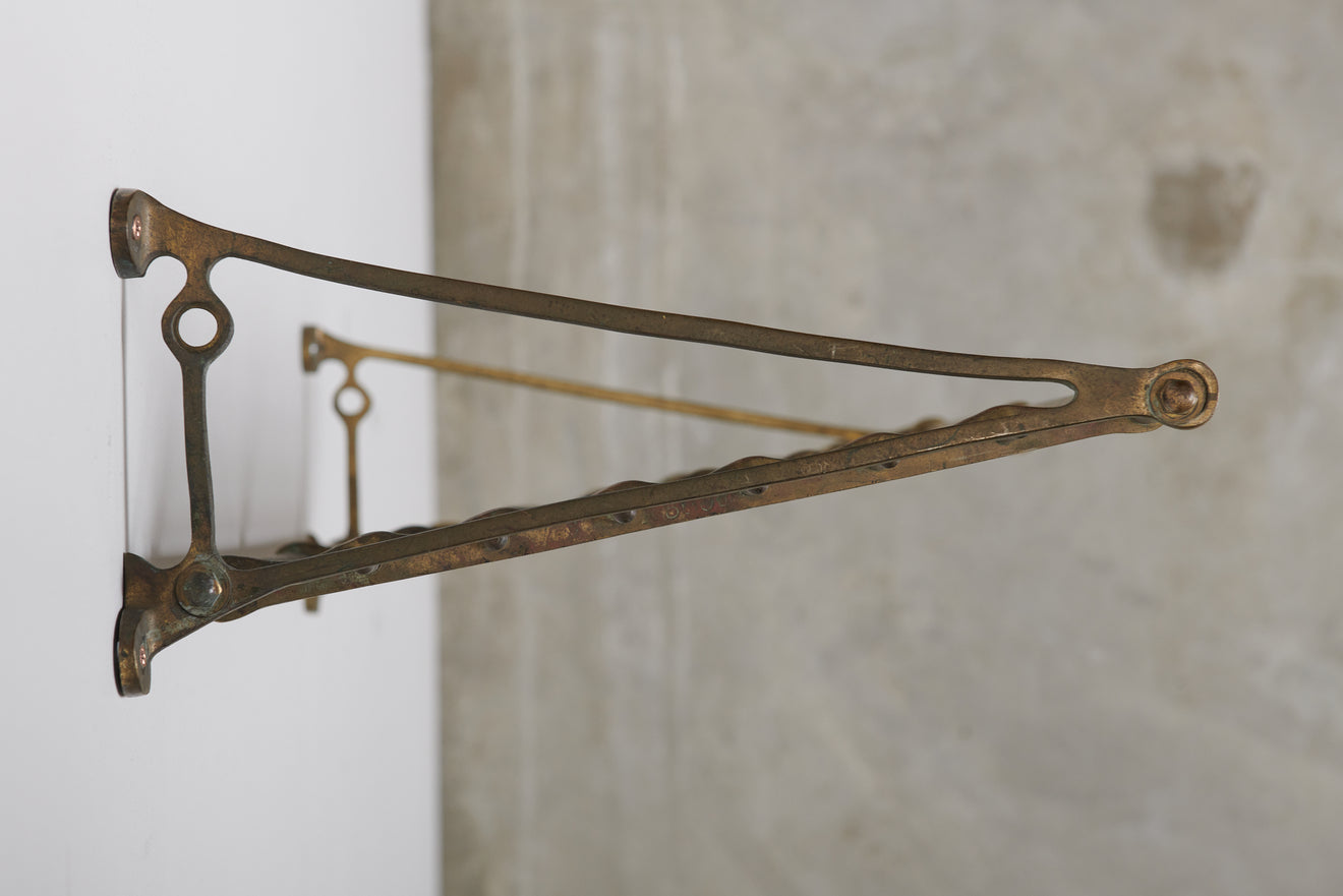 BRASS TRAIN LUGGAGE RACK