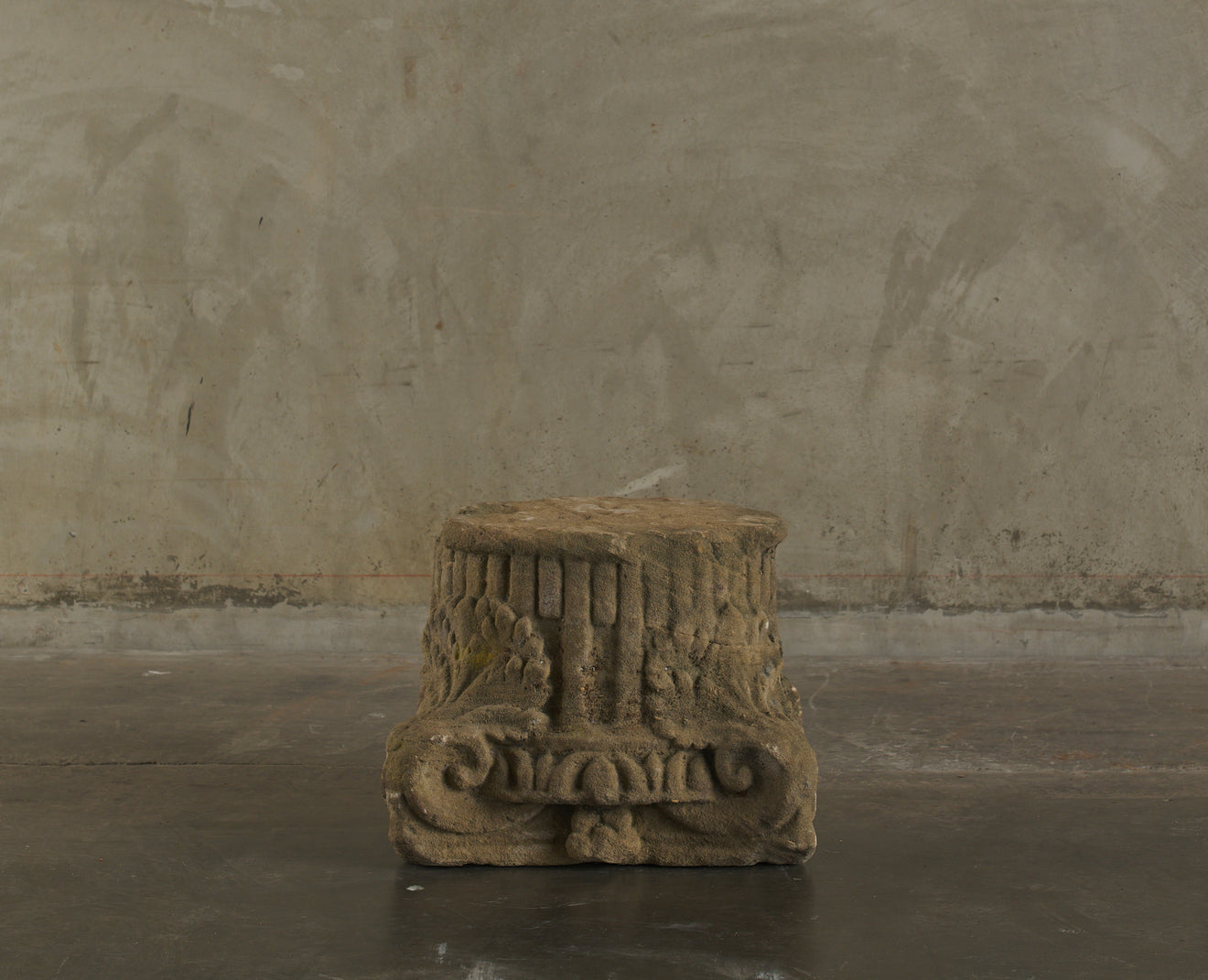 CARVED CAPITAL LIMESTONE FRAGMENT(s)
