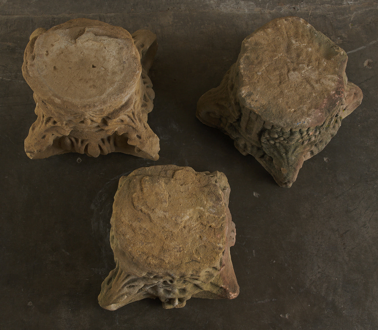 CARVED CAPITAL LIMESTONE FRAGMENT(s)