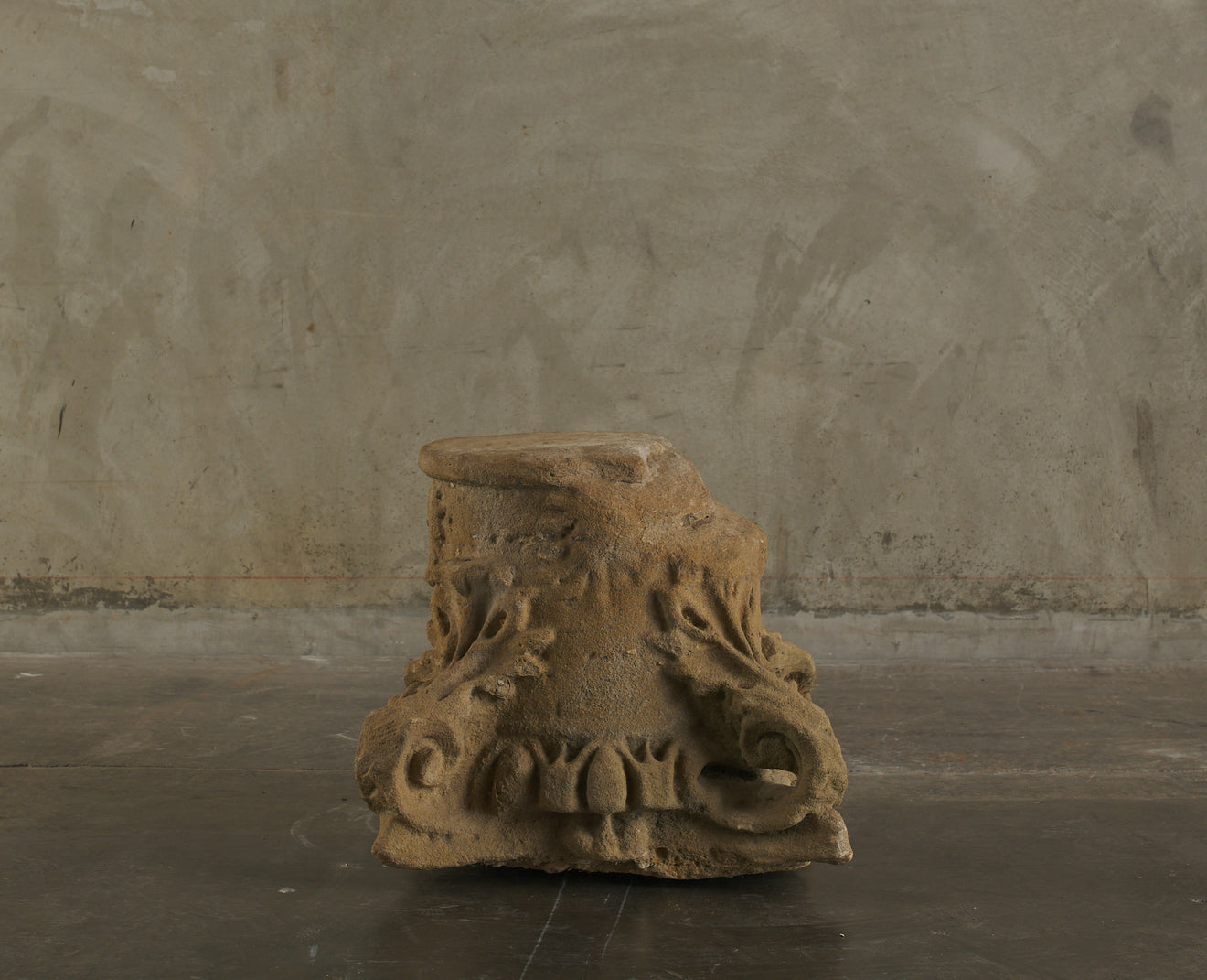 CARVED CAPITAL LIMESTONE FRAGMENT(s)