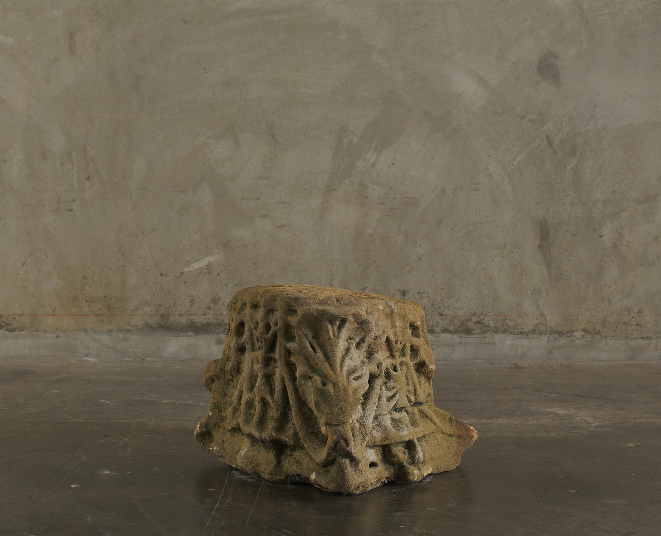 CARVED CAPITAL LIMESTONE FRAGMENT(s)