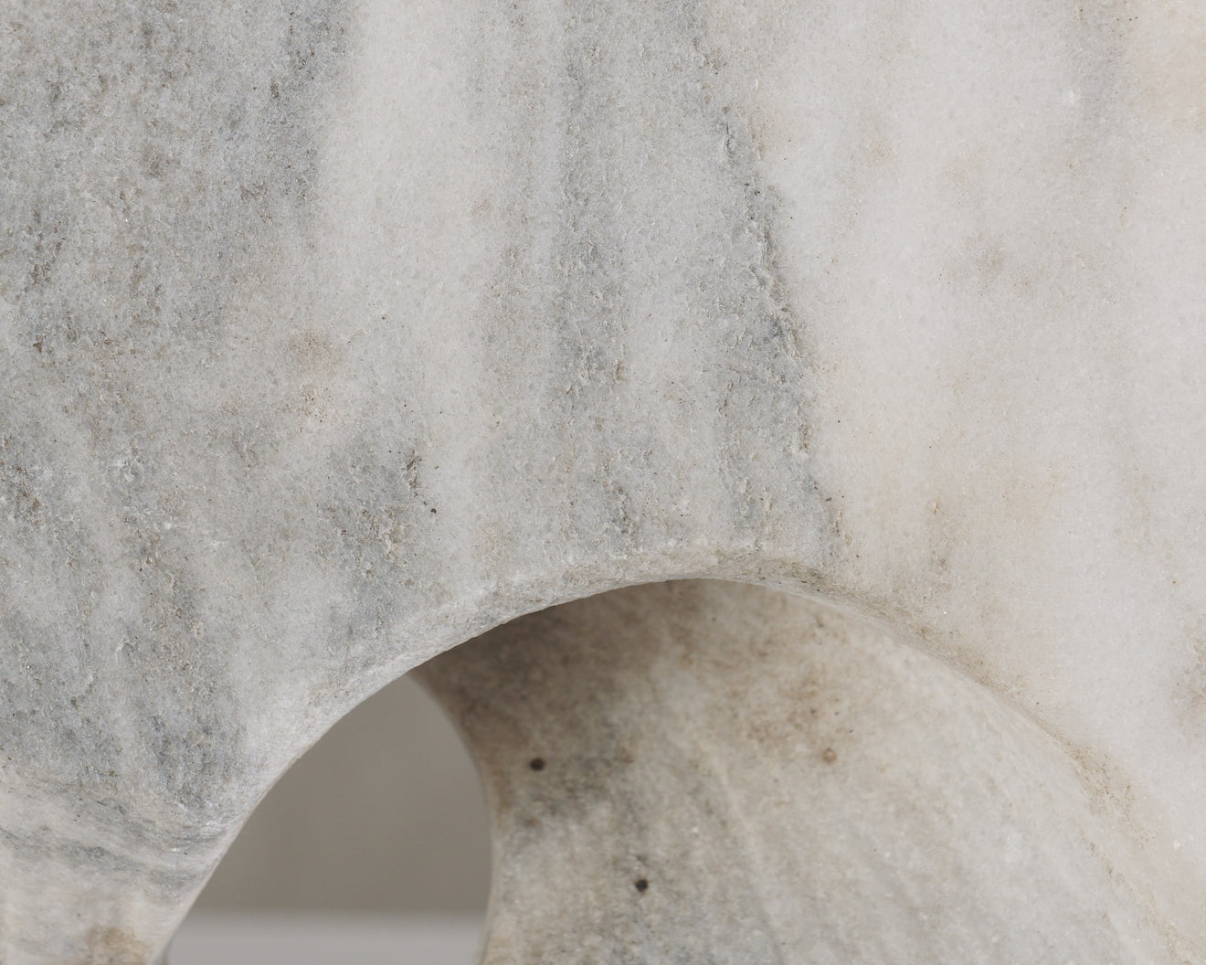 CARRARA MARBLE ABSTRACT SCULPTURE UNSIGNED, 20th C