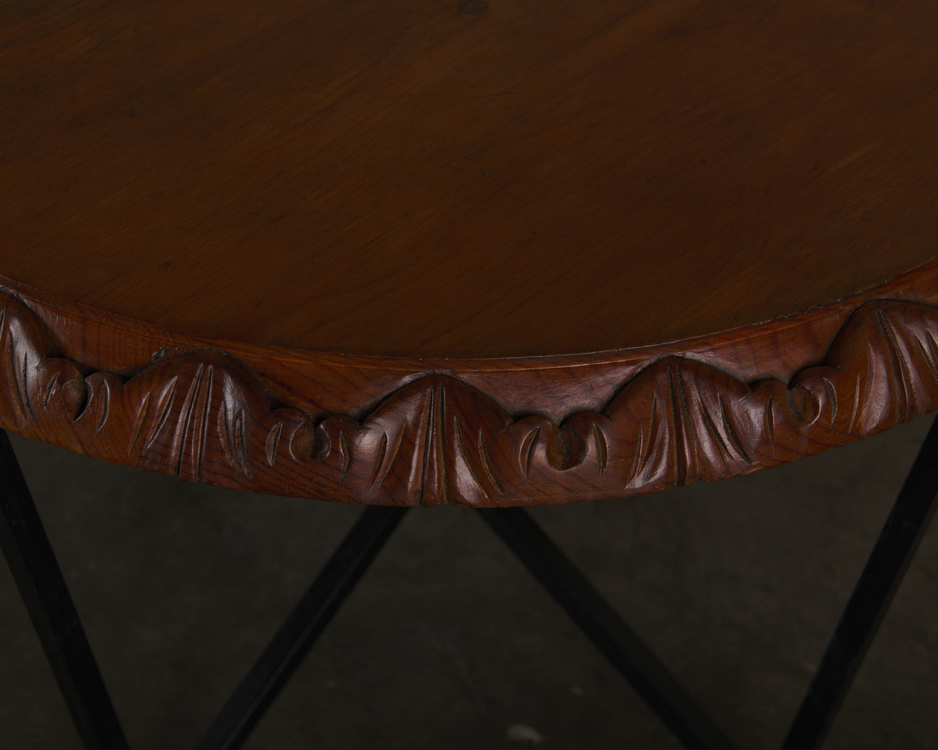 CARVED WOOD SIDE TABLE(S)