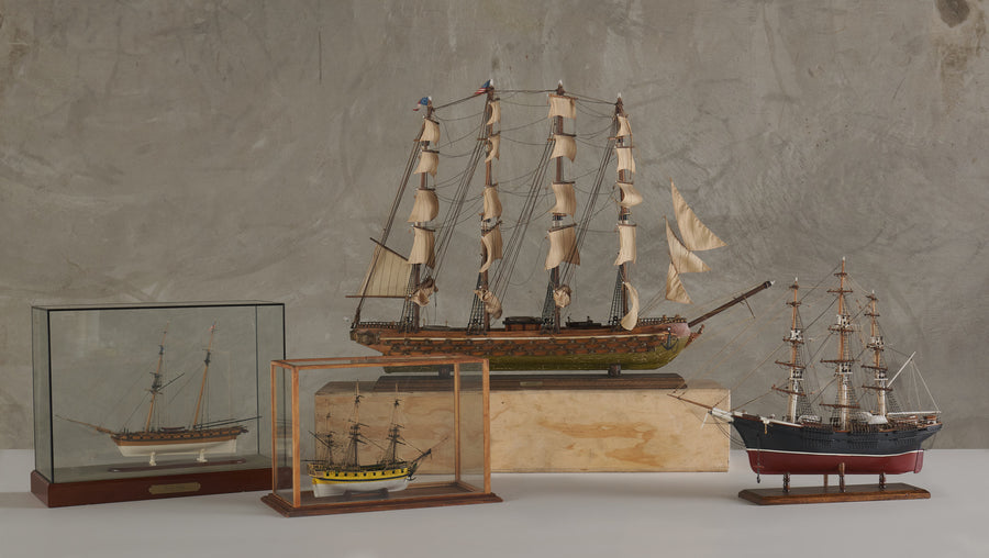 COLLECTION OF FINE WOOD SHIP MODELS
