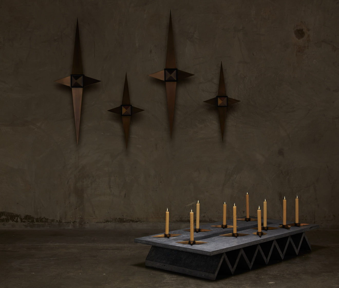 MORAL COMPASS CANDLE HOLDER(s) BY LIKA MOORE