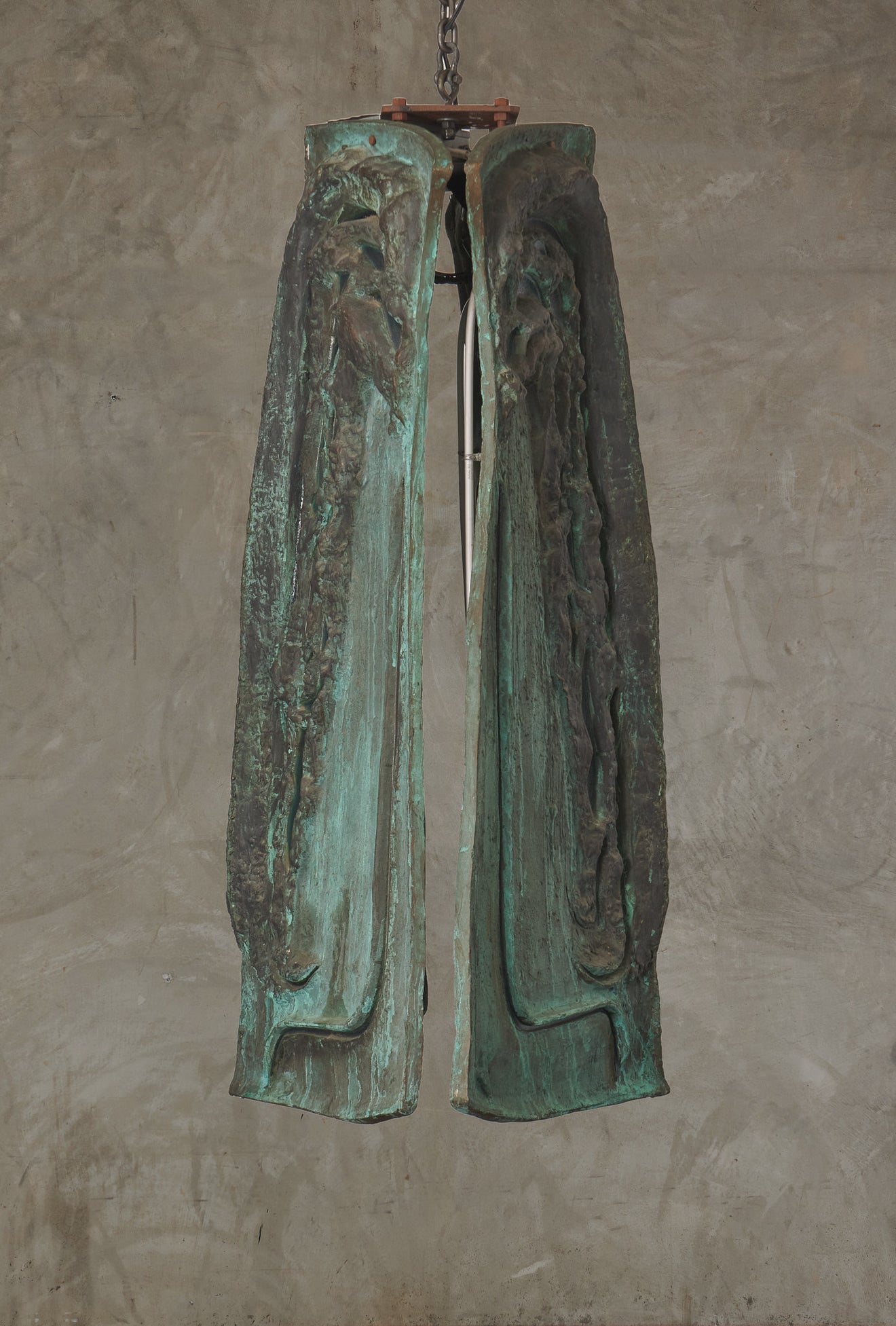 IMPORTANT DE WAIN VALENTINE MONUMENTAL HANGING LANTERN, USA 1962