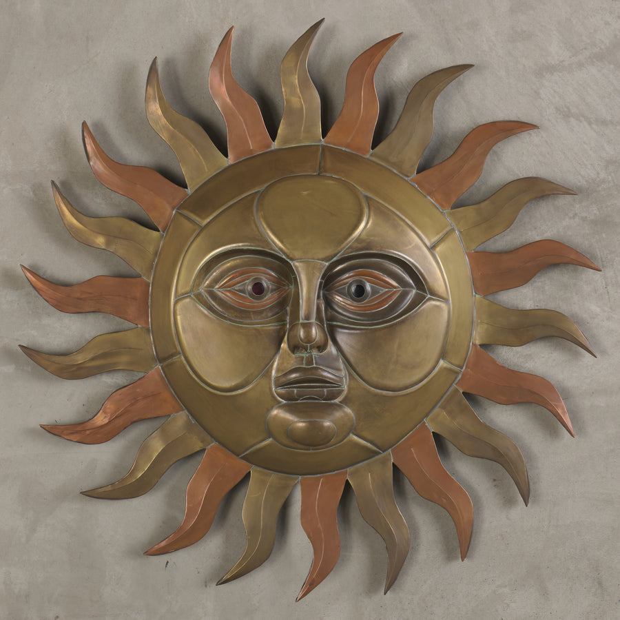 EARLY BUSTAMANTE COPPER AND BRASS SUN