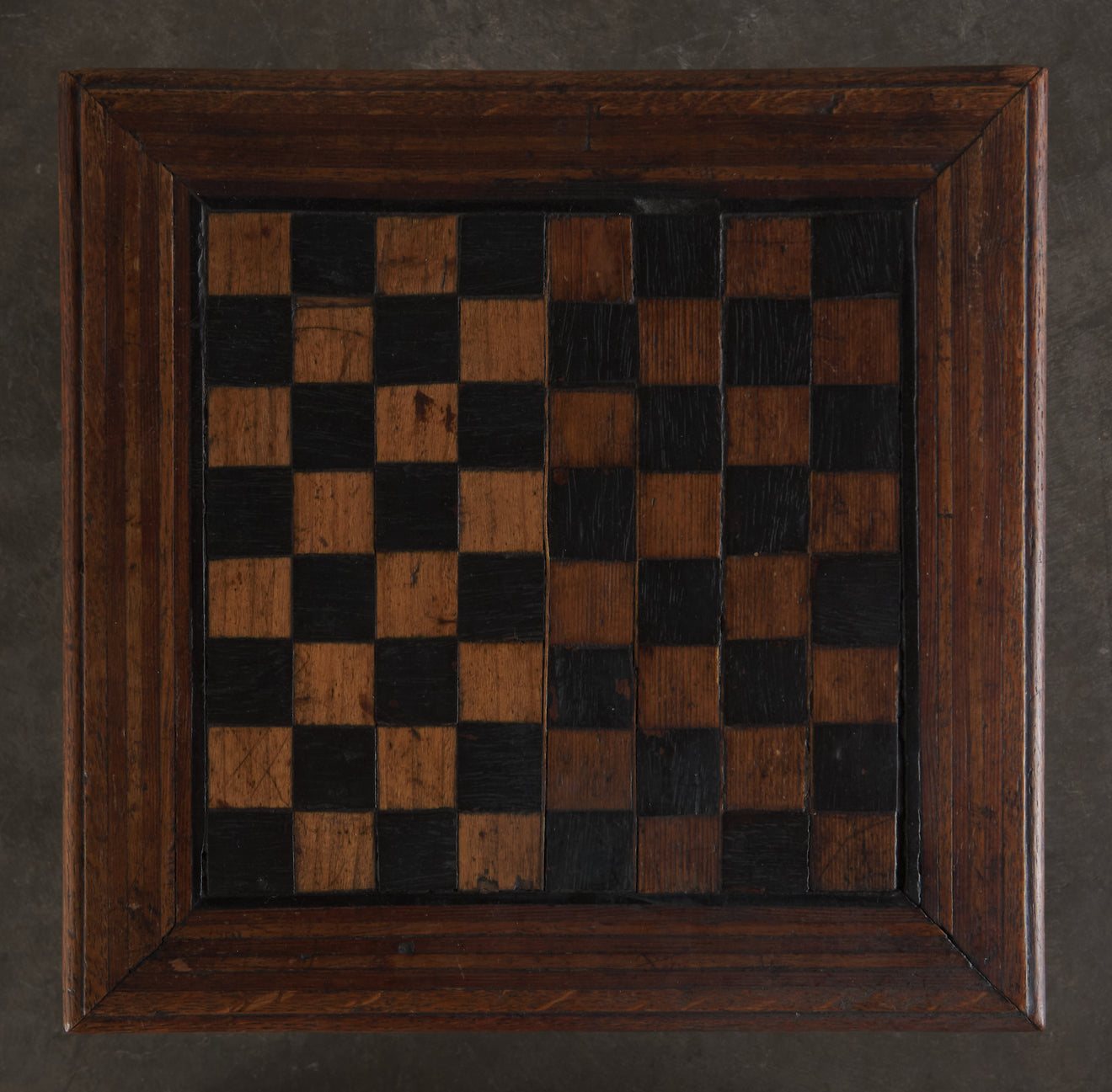 ENGLISH ARTS & CRAFTS OAK GAME CABINET, C1905
