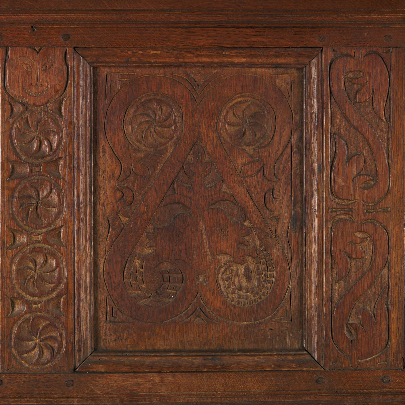 ENGLISH OAK CABINET DATED 1679