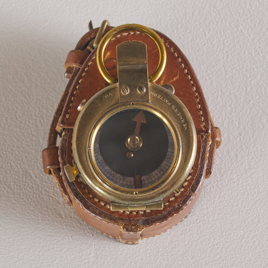RARE 1915 ED KOEHN MK V MILITARY OFFICER'S COMPASS, MODEL 17429, GENEVA,SWITZERLAND