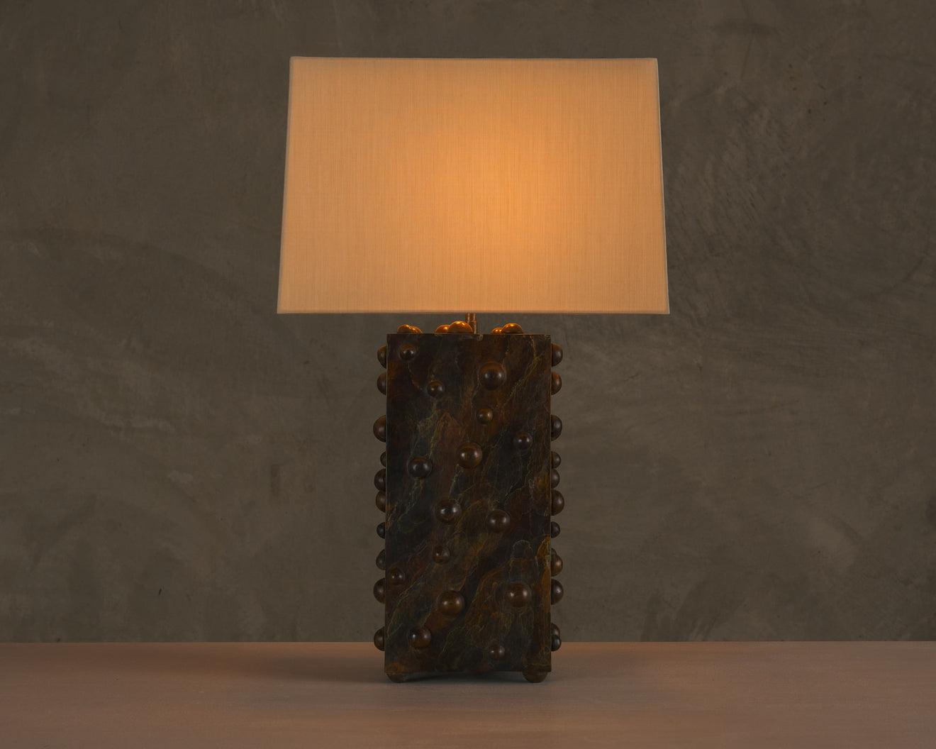 BCW MARBLED VERTICAL STUDDED LAMP BY LIKA MOORE