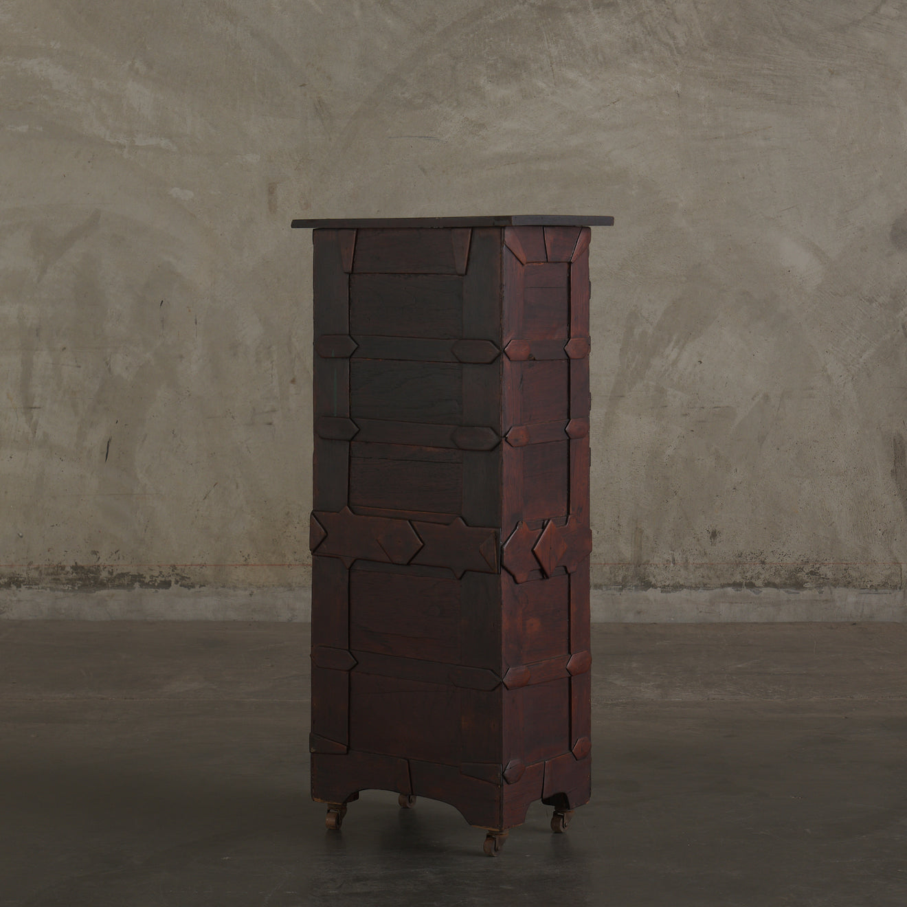 FOLK ART SIDE CABINET