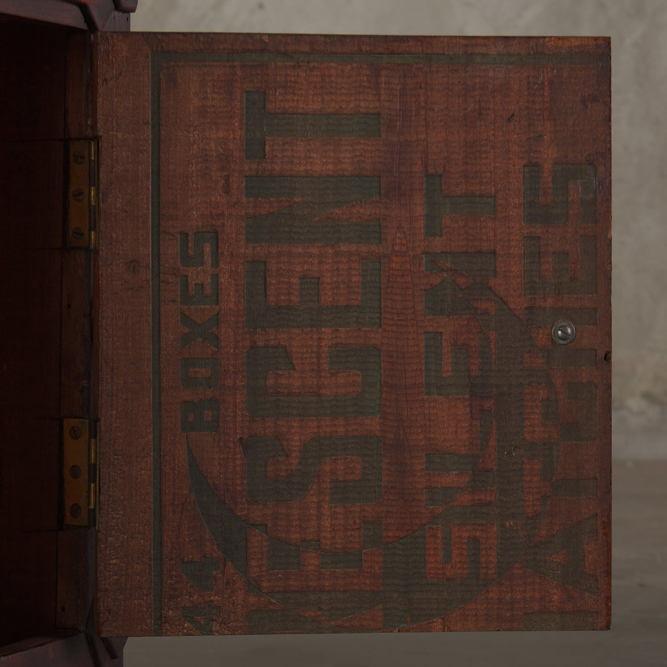 FOLK ART SIDE CABINET