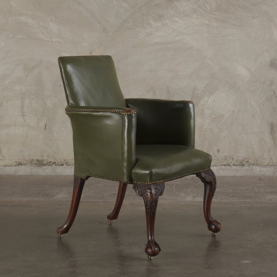 GEORGE III ARMCHAIR, ENGLAND, 19TH CENTURY