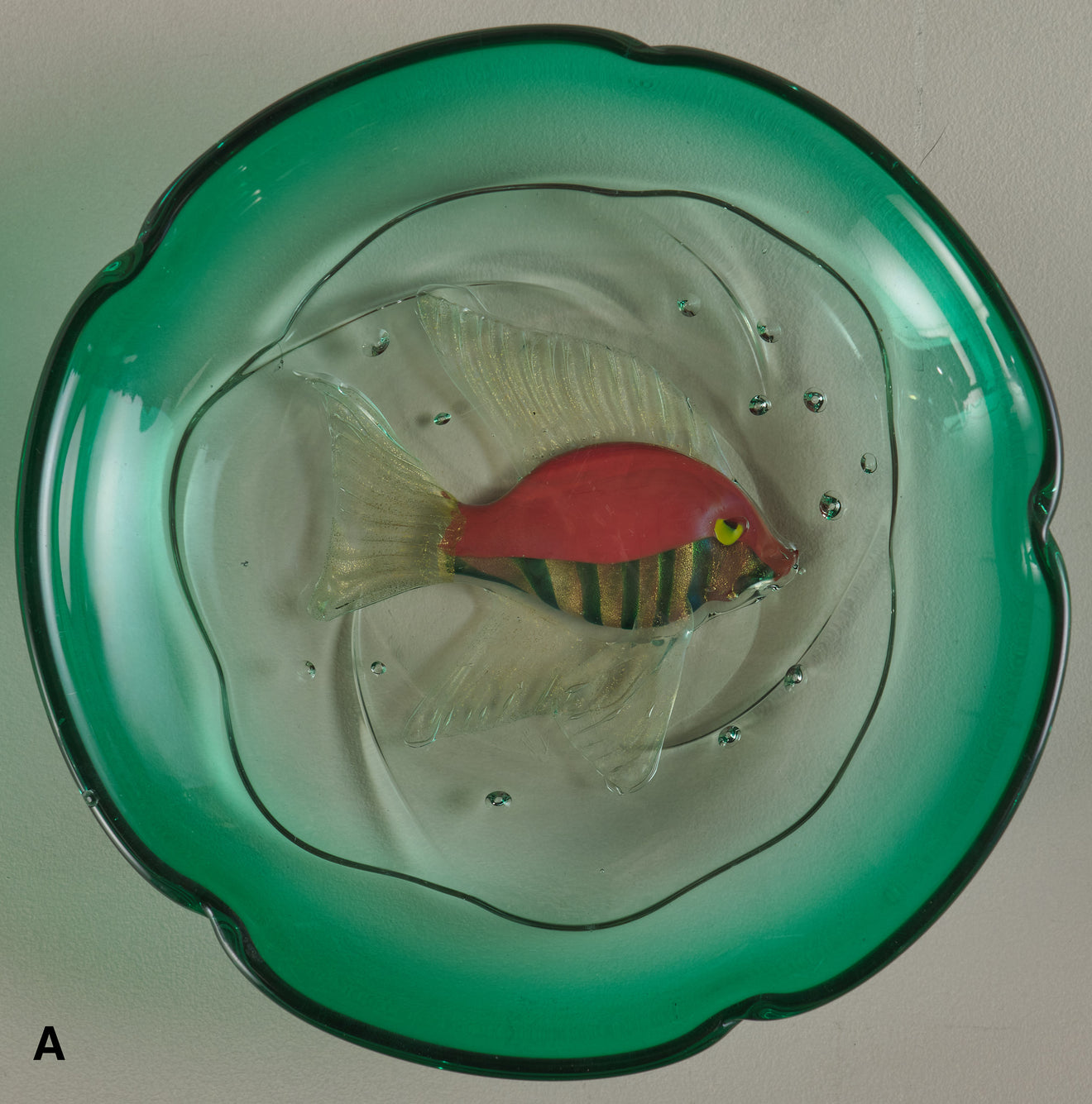 ALFREDO BARBINI FISH BOWL(s), MURANO, 1960