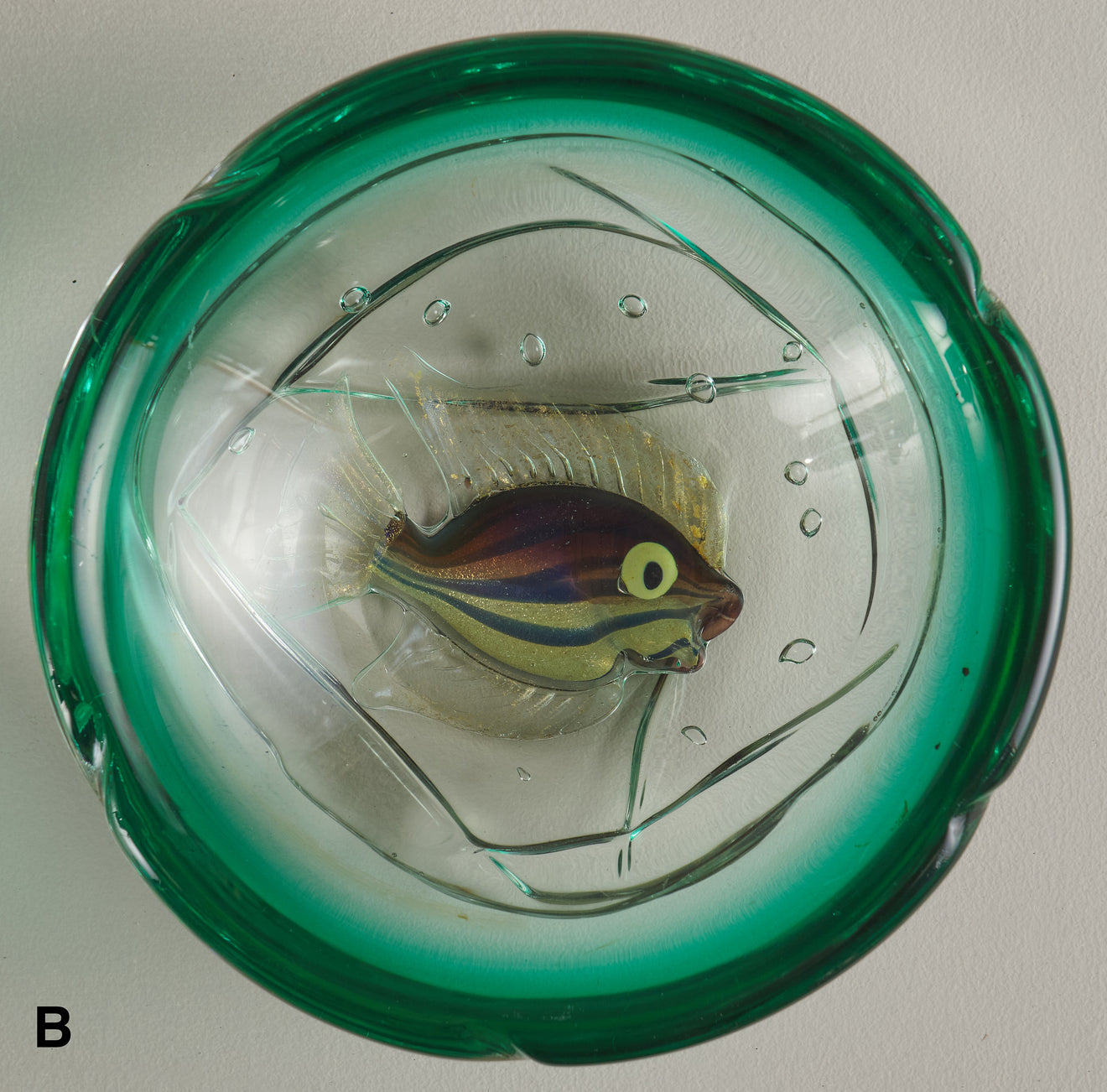 ALFREDO BARBINI FISH BOWL(s), MURANO, 1960
