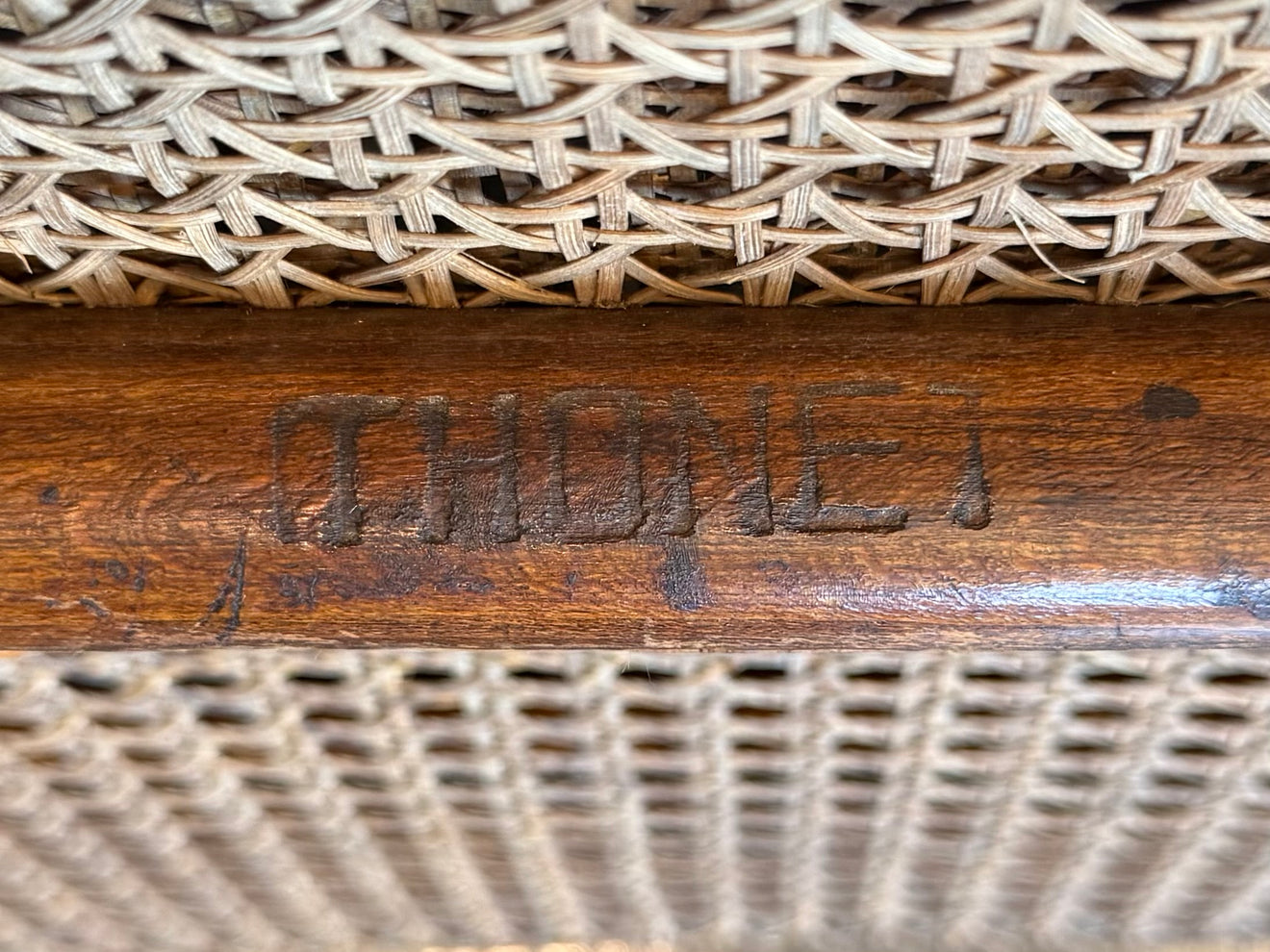 THONET BENT WOOD CHAISE LOUNGE, AUSTRIA, C1888