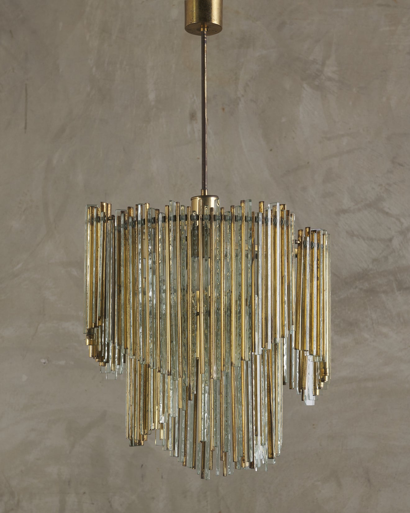 ITALIAN GLASS CHANDELIER