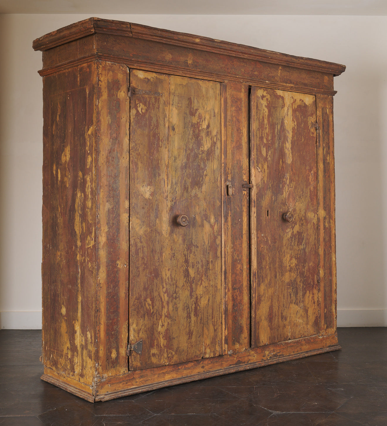 ITALIAN PAINTED ARMOIRE, c1820