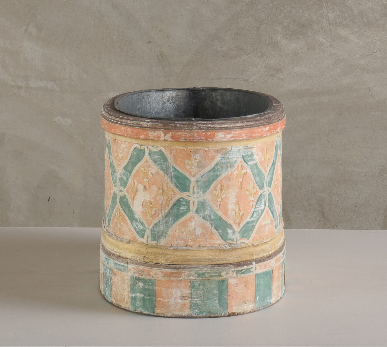 ITALIAN PAINTED WOOD PLANTER(s), 19TH C
