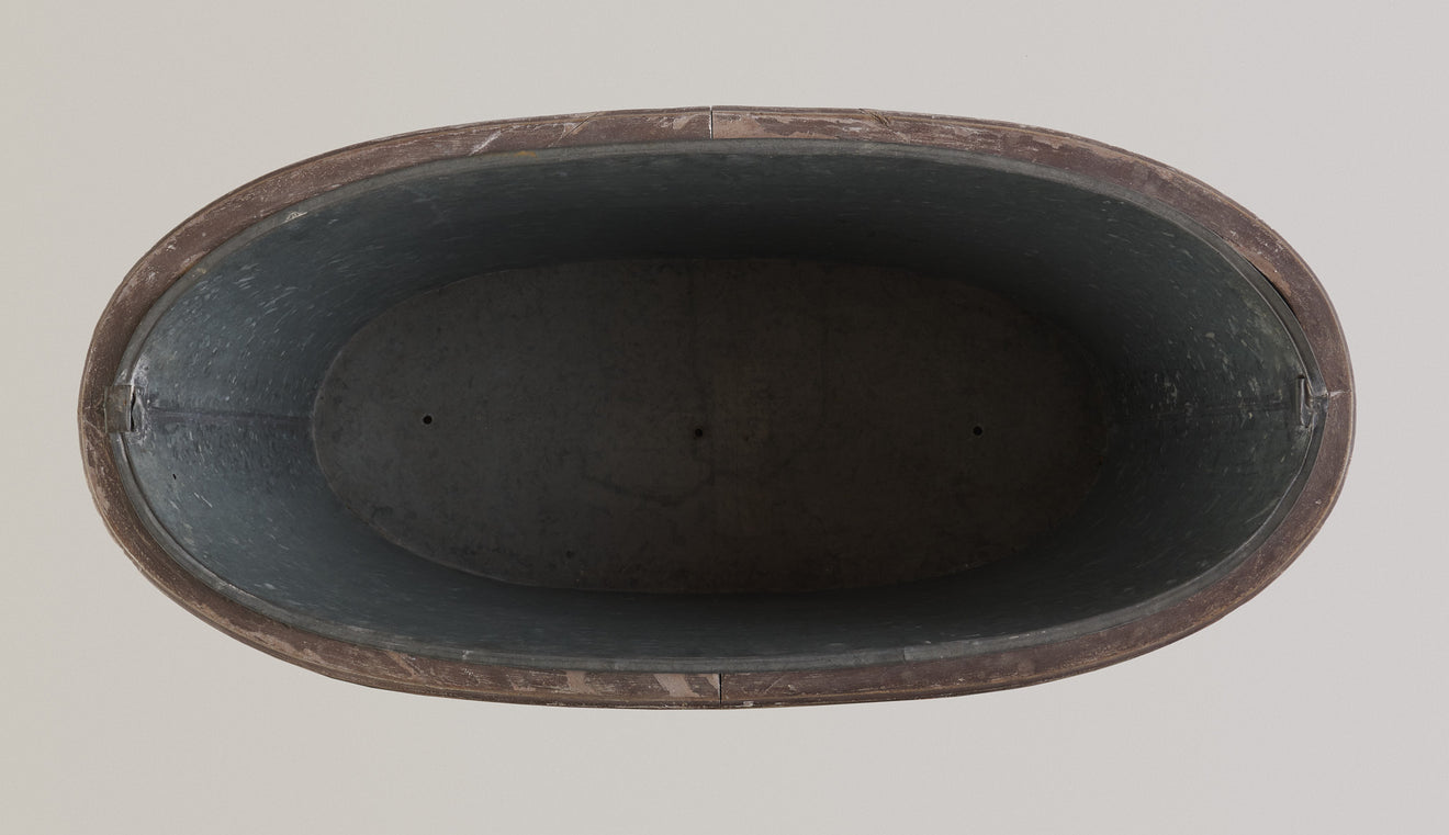 ITALIAN PAINTED WOOD PLANTER(s), 19TH C