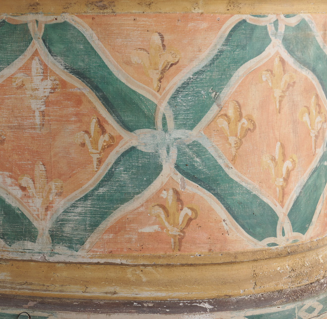 ITALIAN PAINTED WOOD PLANTER(s), 19TH C