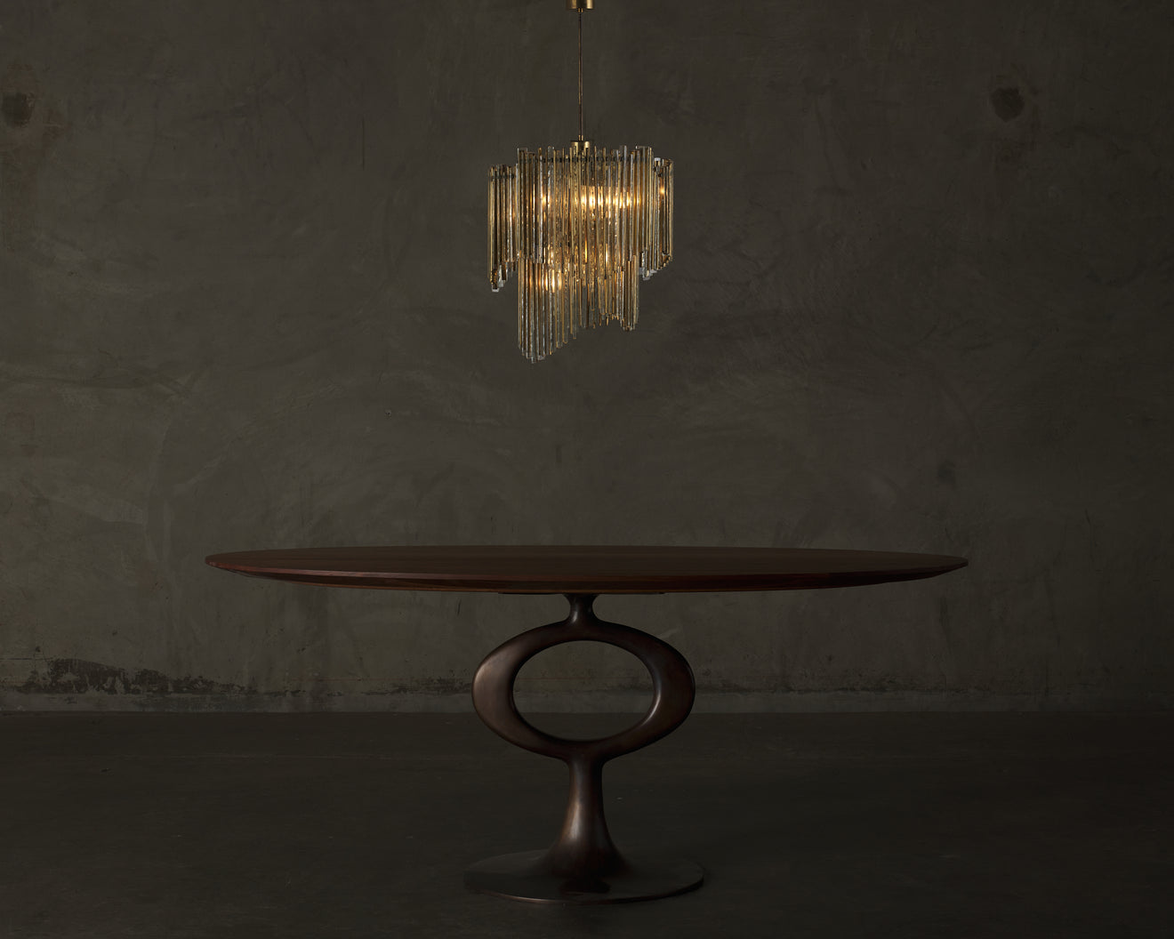 ITALIAN GLASS CHANDELIER