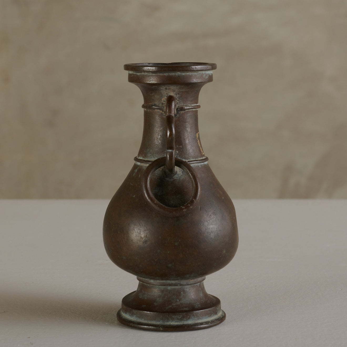 JAPANESE RING HANDLED VASE
