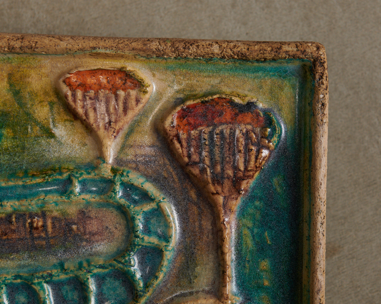 JOHANN LIPP MERING CERAMIC RELIEF PLAQUE