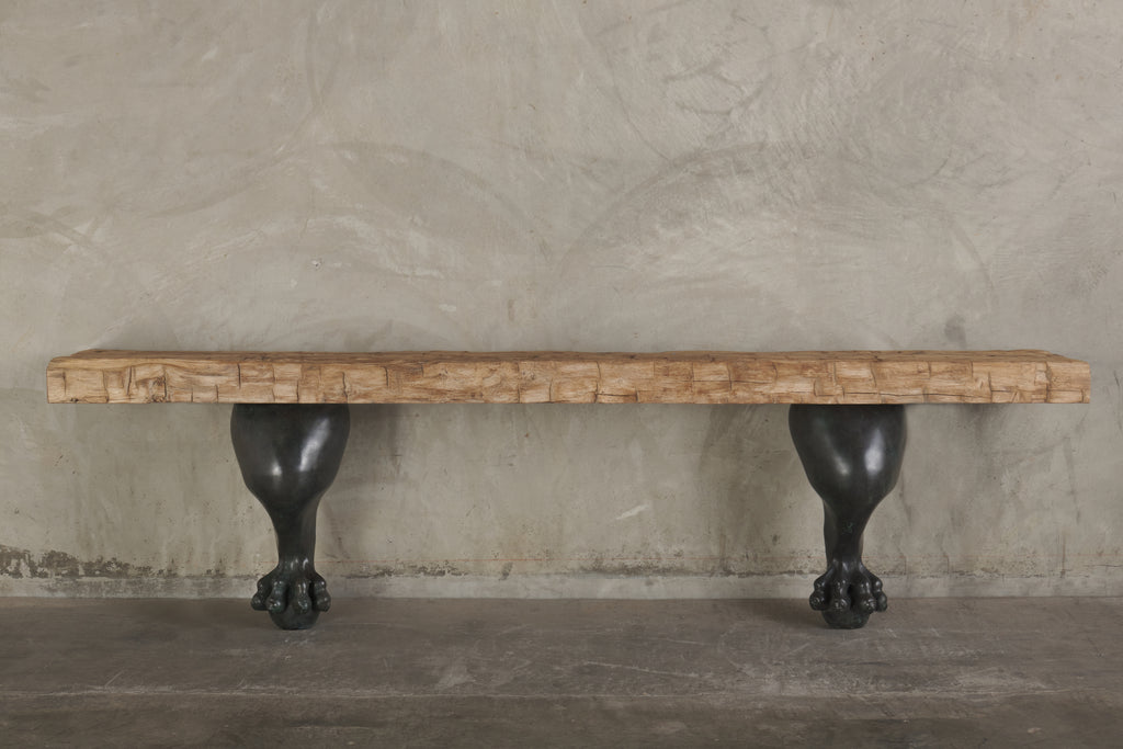 LEONINE OAK WALL CONSOLE BY LIKA MOORE – Blackman Cruz