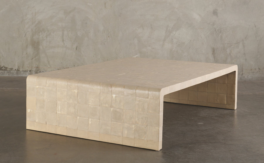 MONUMENTAL WALDO FERNANDEZ CUSTOM COFFEE TABLE, USA, 20TH C