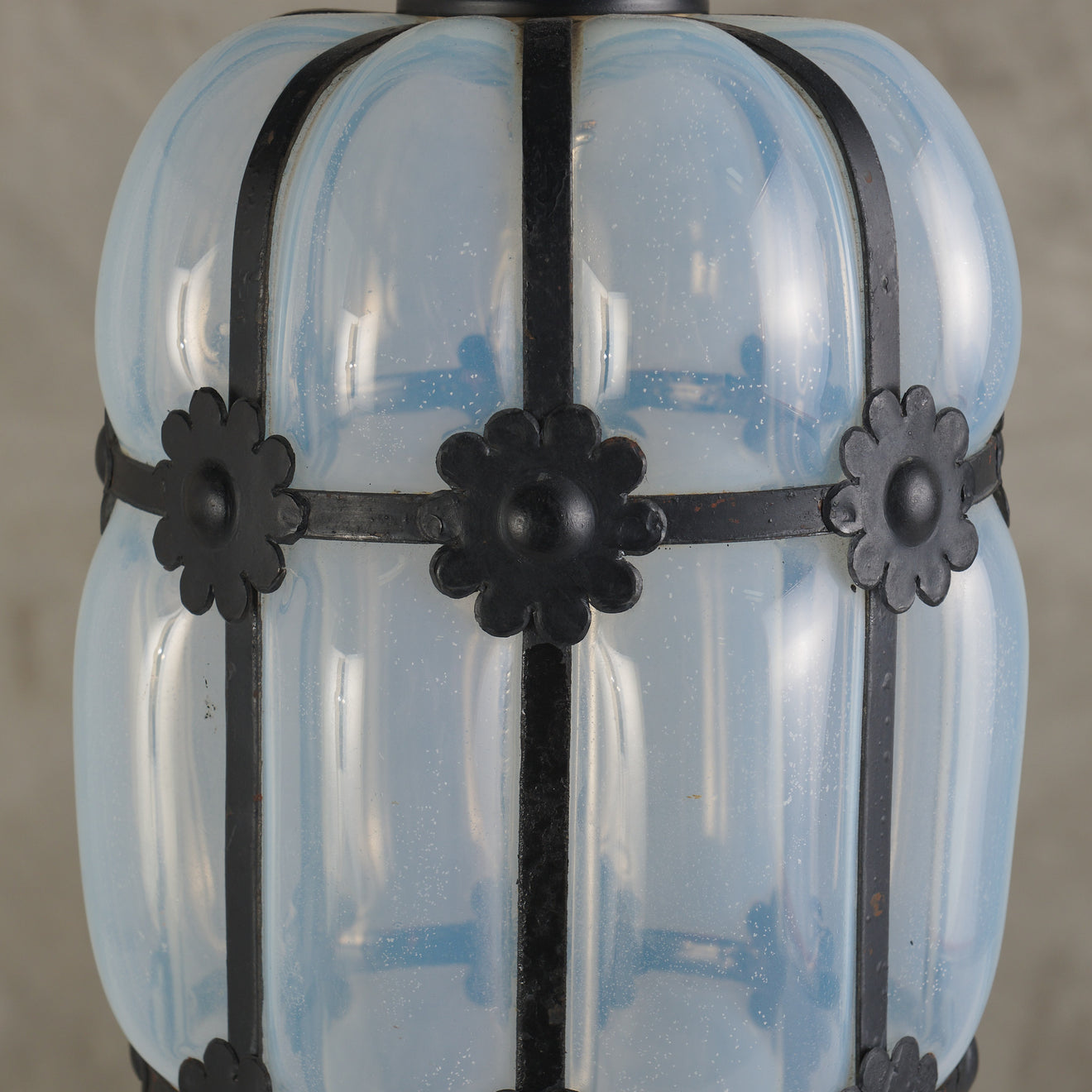 MURANO OPALESCENT (GIRASOL) MID CENTURY TABLE LAMP