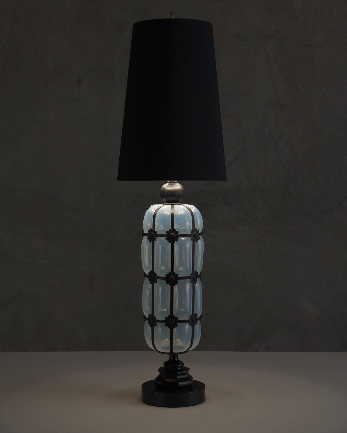 MURANO OPALESCENT (GIRASOL) MID CENTURY TABLE LAMP