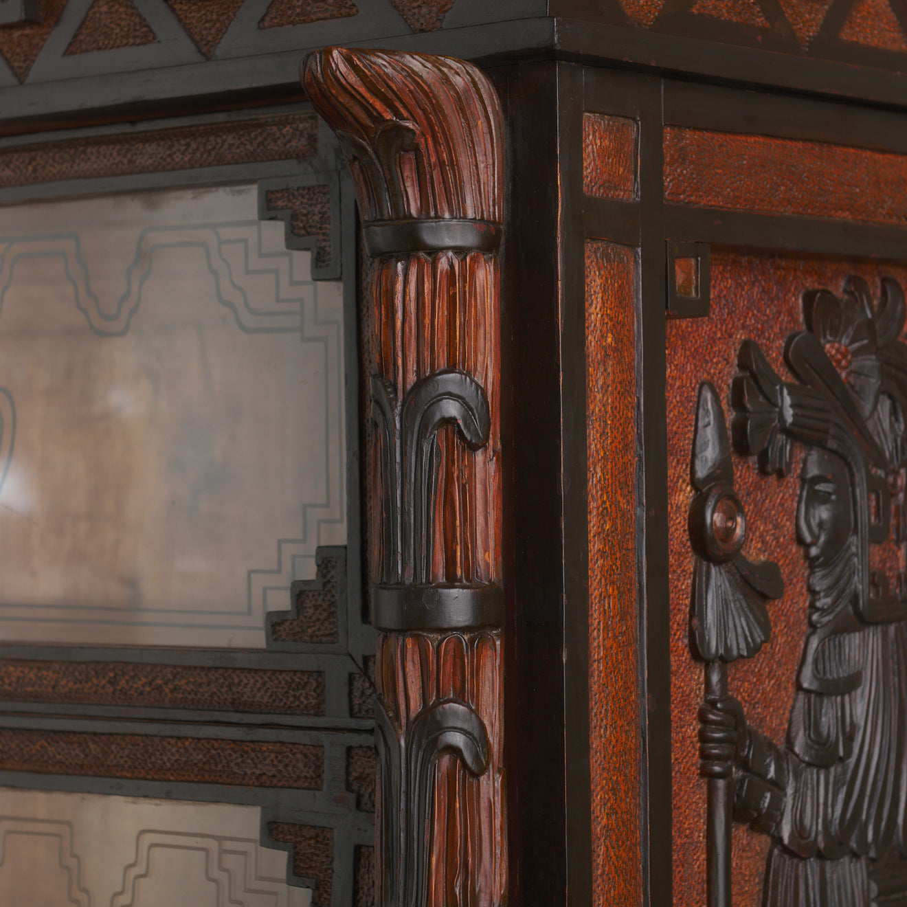 MAYAN REVIVAL CABINET